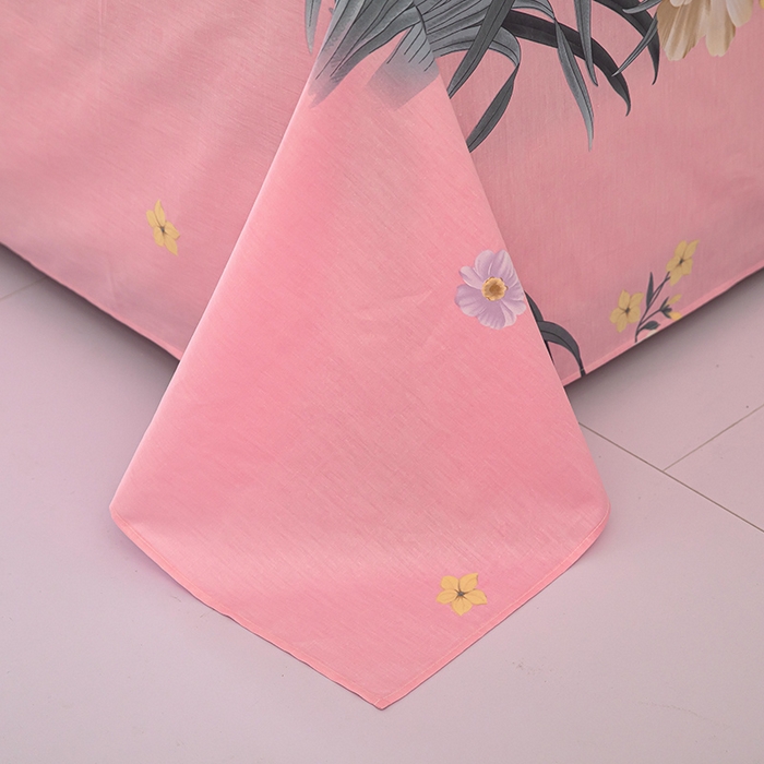 91家纺网 家纺一手货源 找家纺 雨萝家纺 2020新款12868全棉纯棉床单梦想花开