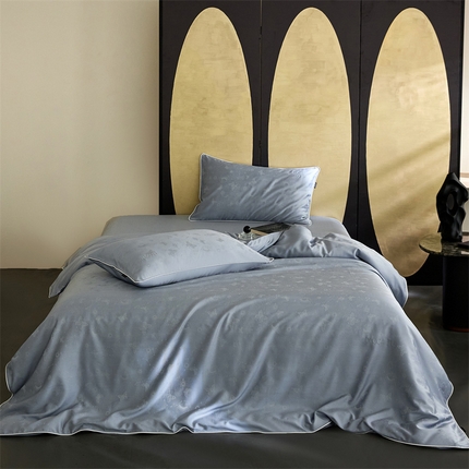 91家纺网 家纺一手货源 找家纺 （总）安莱生活 2024新款60S天丝棉提花四件套三系列（银丝款）--天丝棉铂金简奢款