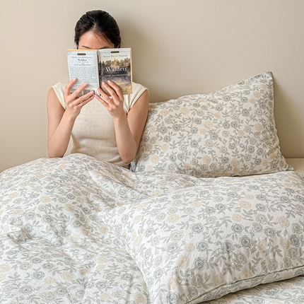 （总）窝米 2024全棉A类双层纱系列四件套