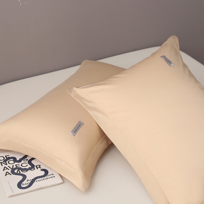 91家纺网 家纺一手货源 找家纺 2024新款100支贡缎 长绒棉枕套 贡缎枕套 48x74cm全棉枕芯套 单枕套 枕头套 圣殿驼