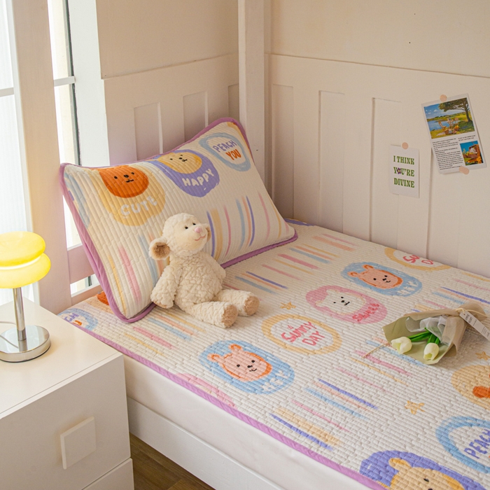 91家纺网 家纺一手货源 找家纺 茉夕 2024新款学生宿舍上下铺全棉床盖 丹尼日记