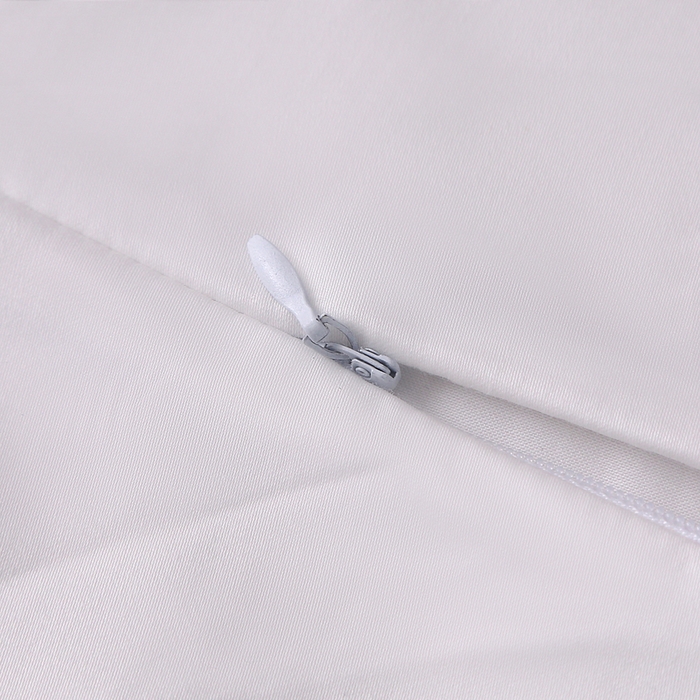 91家纺网 家纺一手货源 找家纺 2024新款100支双股长绒棉乳胶枕套全棉贡缎曲线立体记忆枕枕芯套35x55cm成人60x40cm 月光白