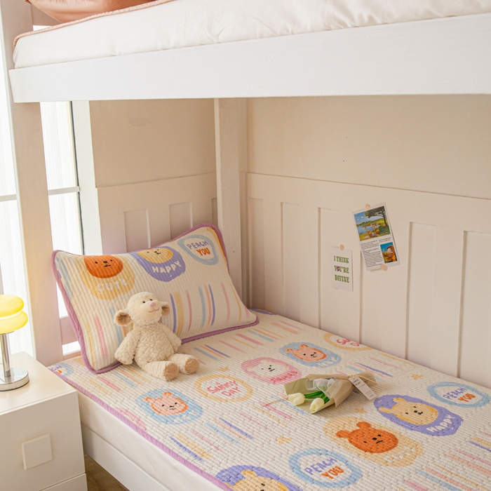 91家纺网 家纺一手货源 找家纺 茉夕 2024新款学生宿舍上下铺全棉床盖 丹尼日记