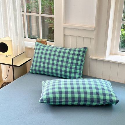 91家纺网 家纺一手货源 找家纺 （总）北欧良品 新款A类全棉色织水洗棉单枕套纯棉