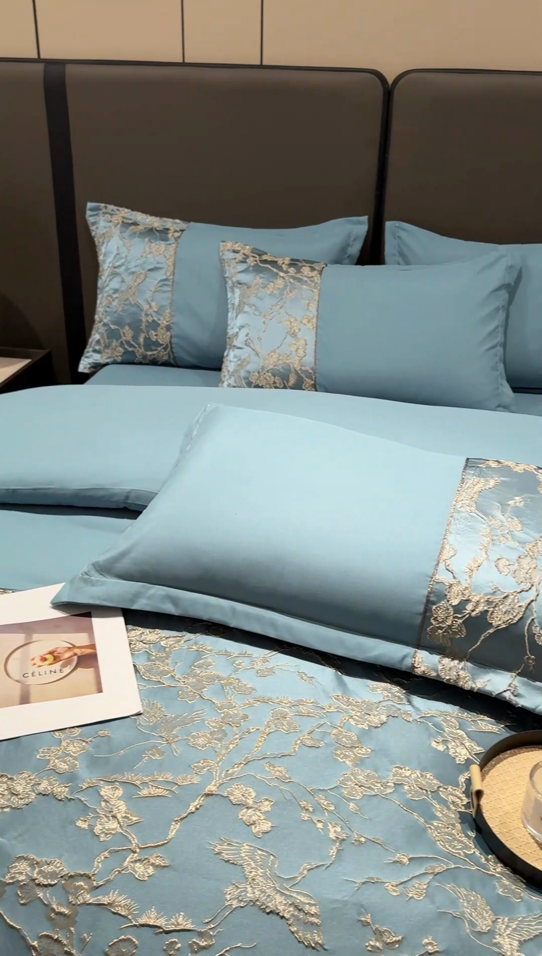 91家纺网 家纺一手货源 找家纺 （总）布可家纺 2025新款轻奢精美浮雕刺绣提花四件套