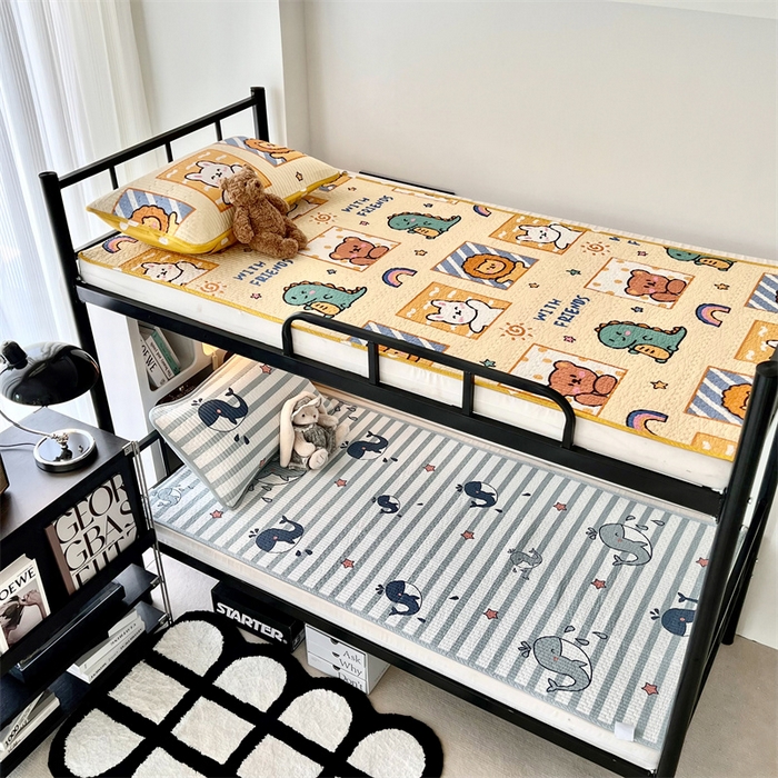 91家纺网 家纺一手货源 找家纺 茉夕 2024新款学生宿舍上下铺全棉床盖 海底世界