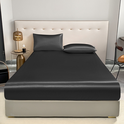 91家纺网 家纺一手货源 找家纺 （总）柏钧家纺 2024新款跨境直播色丁防水床笠