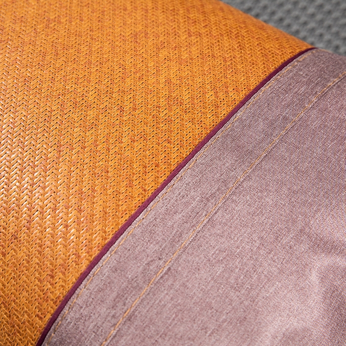 91家纺网 家纺一手货源 找家纺 织布人 2024新款夏凉冰丝枕套冰藤枕套凉席枕套单枕套单枕芯48*74 冰藤圆角/单枕套