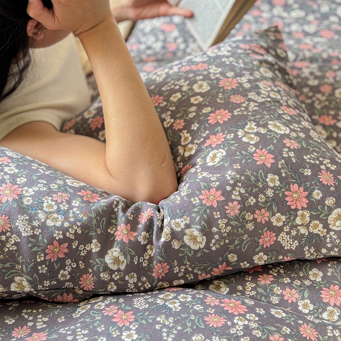 91家纺网 家纺一手货源 找家纺 窝米 2024全棉A类双层纱系列四件套 小满