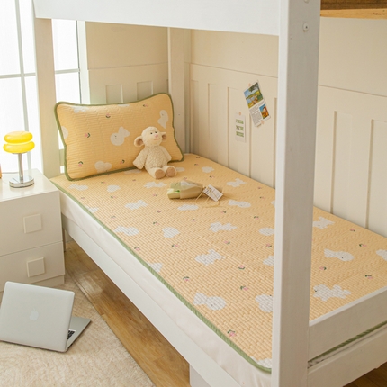 茉夕 2024新款学生宿舍上下铺全棉床盖 草地跑跑