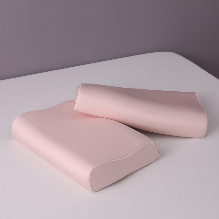 91家纺网 家纺一手货源 找家纺 2024新款100支双股长绒棉乳胶枕套全棉贡缎曲线立体记忆枕枕芯套35x55cm成人60x40cm 初荷