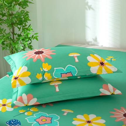 91家纺网 家纺一手货源 找家纺 总雨萝新款12868全棉纯棉枕套30*50cm一只