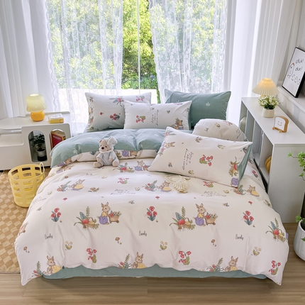 世爵 2024新款12868全棉印花四件套田园趣事