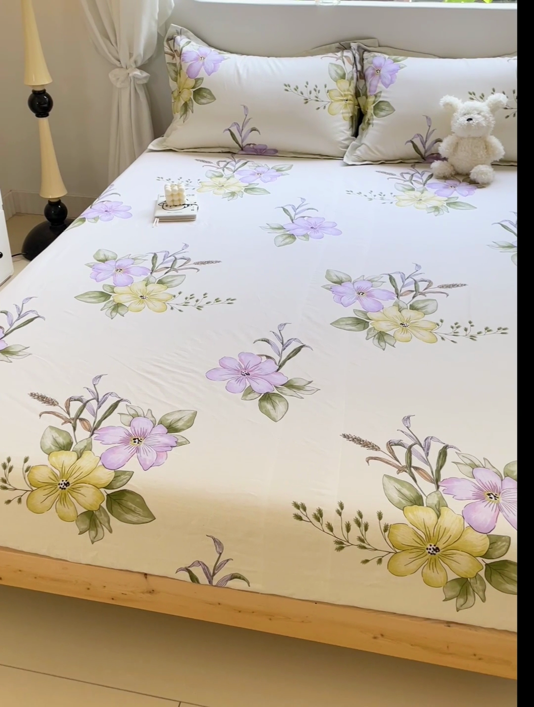 91家纺网 家纺一手货源 找家纺 恩泽 2024新款ins风全棉单品床笠 花都丽影