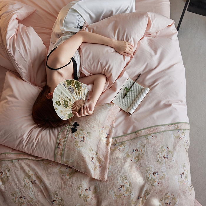 91家纺网 家纺一手货源 找家纺 （总）2024新款全新工艺古典国风全棉天丝四件套