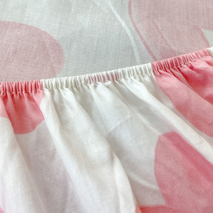 91家纺网 家纺一手货源 找家纺 恩泽 2024新款ins风全棉单品床笠 梦人花香