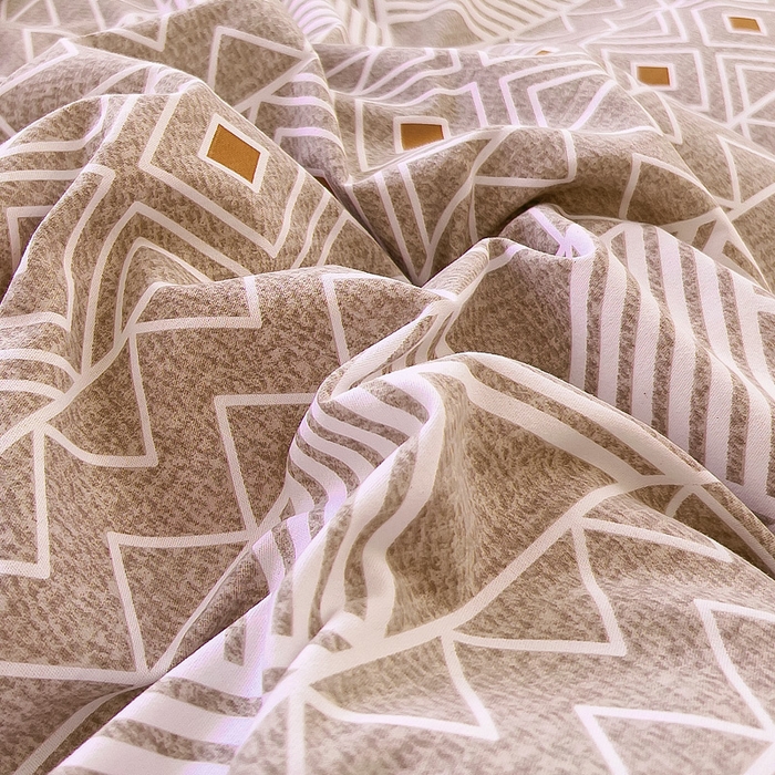 91家纺网 家纺一手货源 找家纺 优品阁 2024新款全棉磨毛四件套单品系列-单枕套 莫妮卡-咖