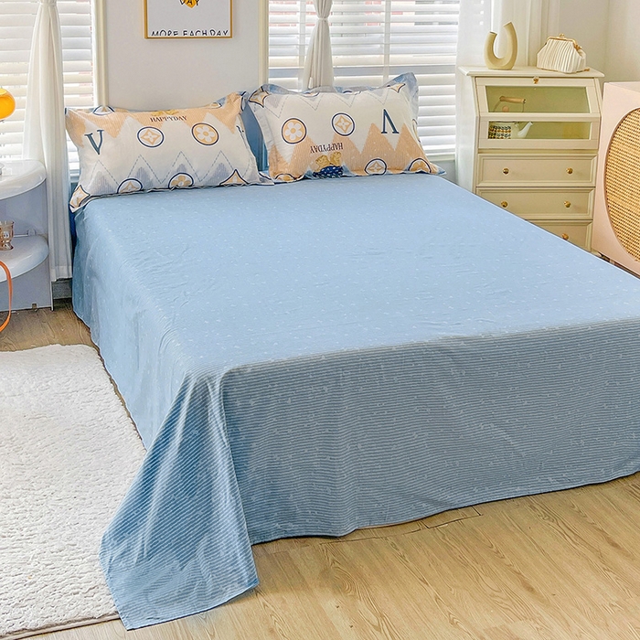 91家纺网 家纺一手货源 找家纺 恩泽 2024新款ins风全棉四件套 嗨皮熊