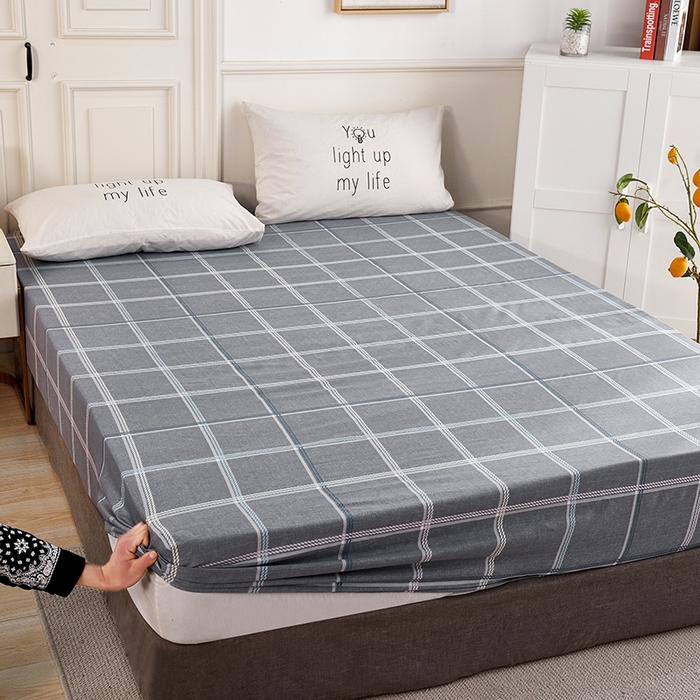 91家纺网 家纺一手货源 找家纺 恩泽 2024新款ins风全棉单品床笠 玛格丽