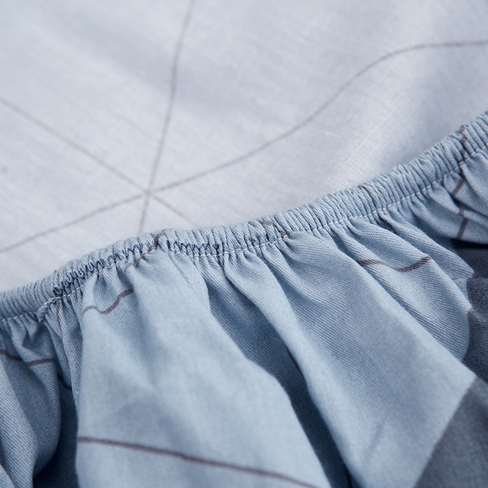 91家纺网 家纺一手货源 找家纺 恩泽 2024新款ins风全棉单品床笠 几何旋律