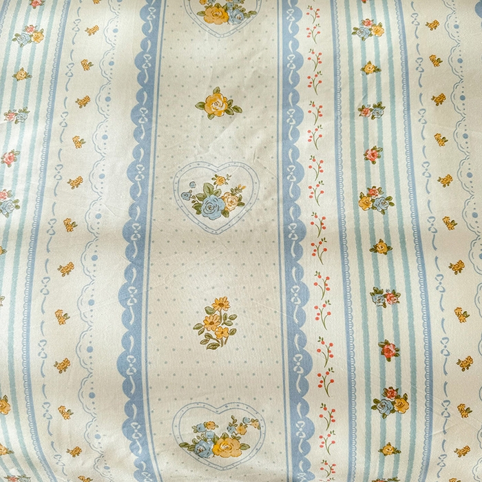 91家纺网 家纺一手货源 找家纺 美达家纺 2025新款全棉半夹棉花边床盖四件套 香榭丽舍