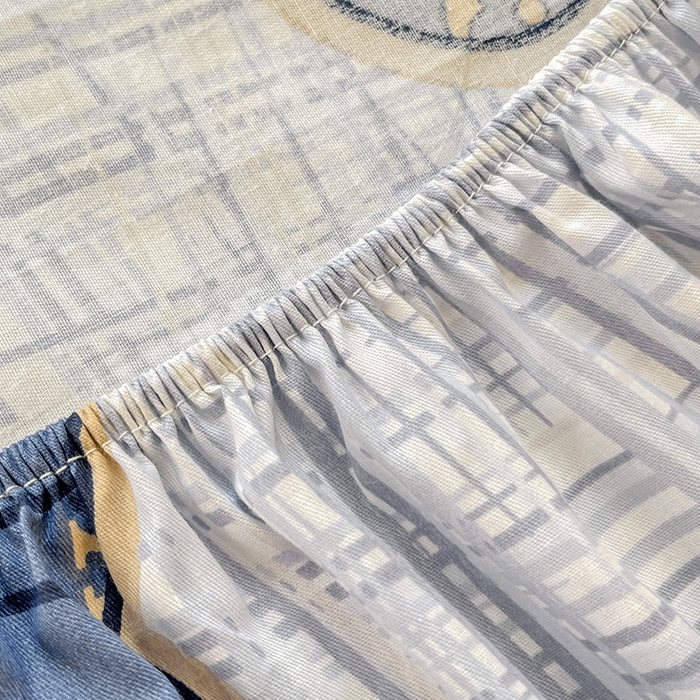 91家纺网 家纺一手货源 找家纺 恩泽 2024新款ins风全棉单品床笠 可比乐园