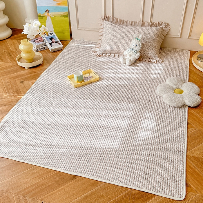 91家纺网 家纺一手货源 找家纺 美达家纺  2025新款全棉夹棉防滑可机洗床垫地垫软席 月光舒曼