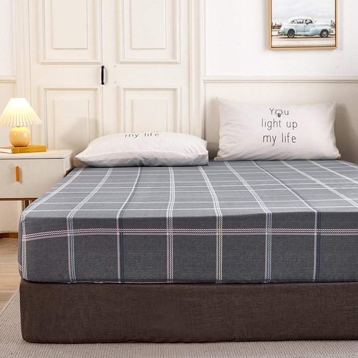 91家纺网 家纺一手货源 找家纺 恩泽 2024新款ins风全棉单品床笠 玛格丽