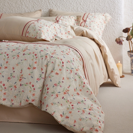 91家纺网 家纺一手货源 找家纺 （总）2024新款全新工艺全棉古风刺绣四件套