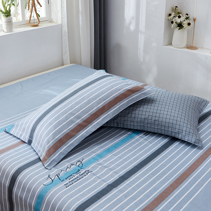 91家纺网 家纺一手货源 找家纺 恩泽 2024新款ins风全棉四件套 皇家学院 灰