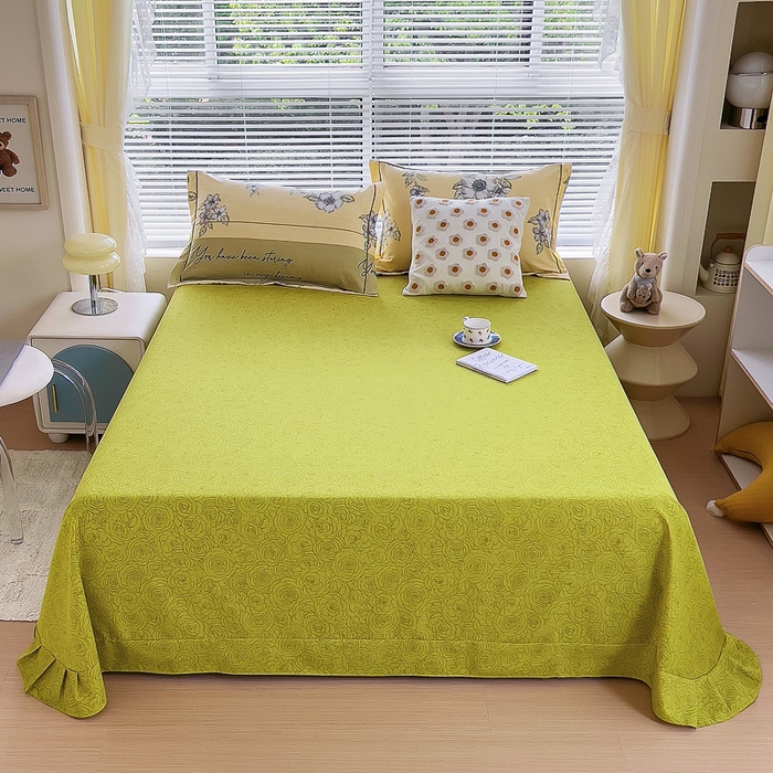 91家纺网 家纺一手货源 找家纺 优品阁 2024新款亲肤舒适全棉磨毛单床单 瑞丽