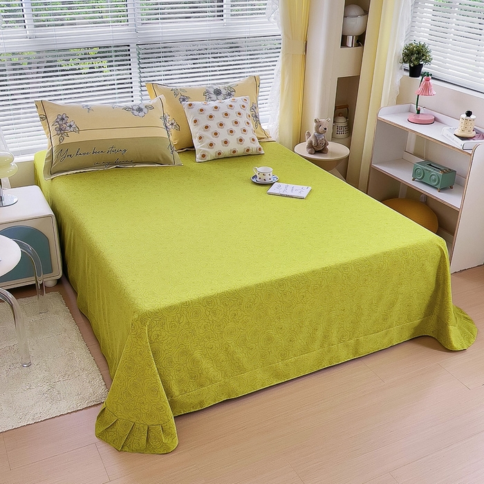 91家纺网 家纺一手货源 找家纺 优品阁 2024新款亲肤舒适全棉磨毛单床单 瑞丽