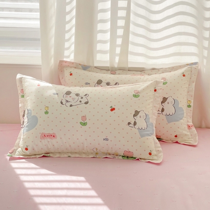 91家纺网 家纺一手货源 找家纺 （总）恩泽 2024新款ins风全棉单品枕套