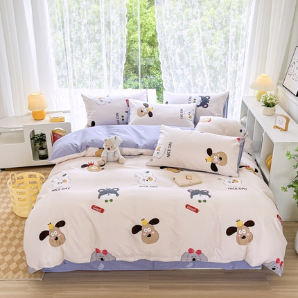 世爵 2024新款12868全棉印花单品被套可爱联盟