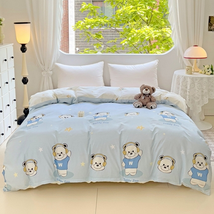 91家纺网 家纺一手货源 找家纺 （总）2024新款ins风全棉印花单品被套