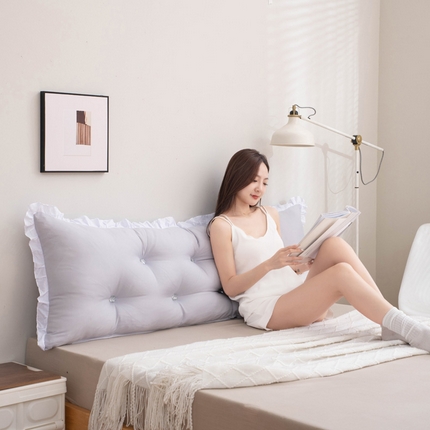 （总）美达人 2024新款水洗棉白色花边靠背