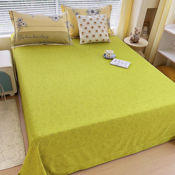 91家纺网 家纺一手货源 找家纺 优品阁 2024新款亲肤舒适全棉磨毛单床单 瑞丽