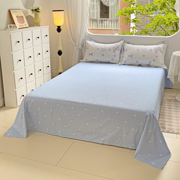 91家纺网 家纺一手货源 找家纺 恩泽 2024新款ins风全棉四件套 冬日嘉年华