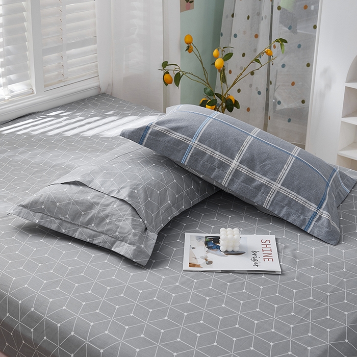 91家纺网 家纺一手货源 找家纺 恩泽 2024新款ins风全棉单品枕套 玛格丽