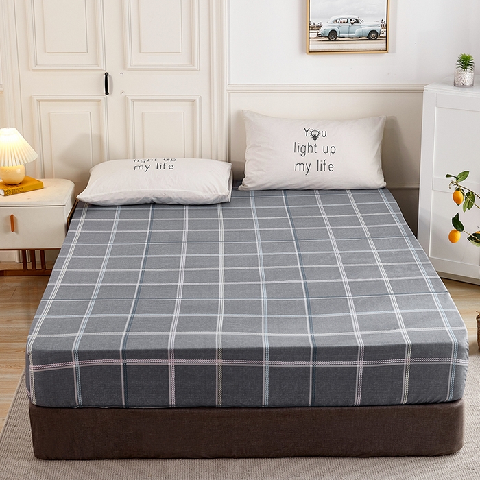 91家纺网 家纺一手货源 找家纺 恩泽 2024新款ins风全棉单品床笠 玛格丽