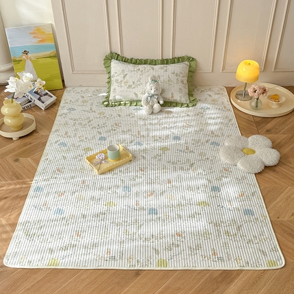 91家纺网 家纺一手货源 找家纺 美达家纺  2025新款全棉夹棉防滑可机洗床垫地垫软席 童话故事