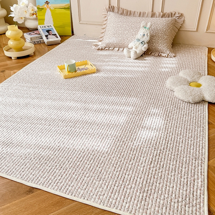 91家纺网 家纺一手货源 找家纺 美达家纺  2025新款全棉夹棉防滑可机洗床垫地垫软席 月光舒曼