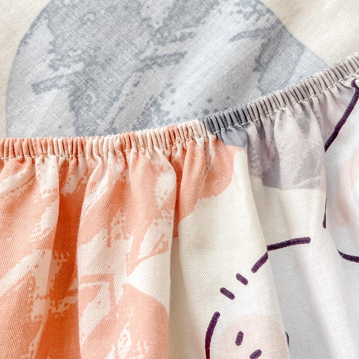 91家纺网 家纺一手货源 找家纺 恩泽 2024新款ins风全棉单品床笠 漫步时光