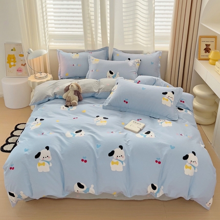 91家纺网 家纺一手货源 找家纺 （总）恩泽 2024新款ins风全棉四件套