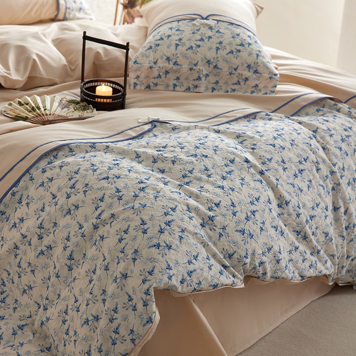 91家纺网 家纺一手货源 找家纺 （总）2024新款全新工艺全棉古风刺绣四件套