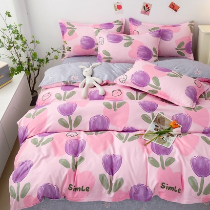 91家纺网 家纺一手货源 找家纺 （总）曼璐家纺 2025新款芦荟棉印花单被套系列