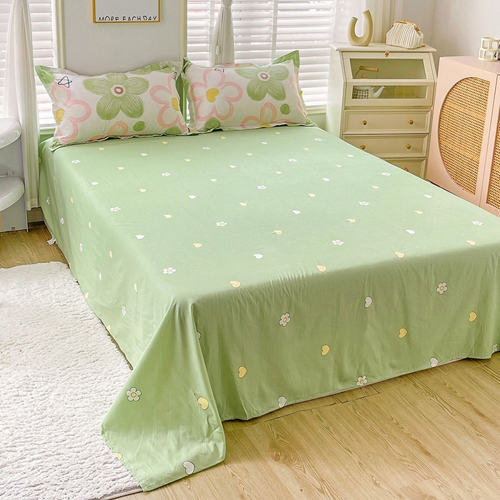 91家纺网 家纺一手货源 找家纺 恩泽 2024新款ins风全棉四件套 花语嫣然