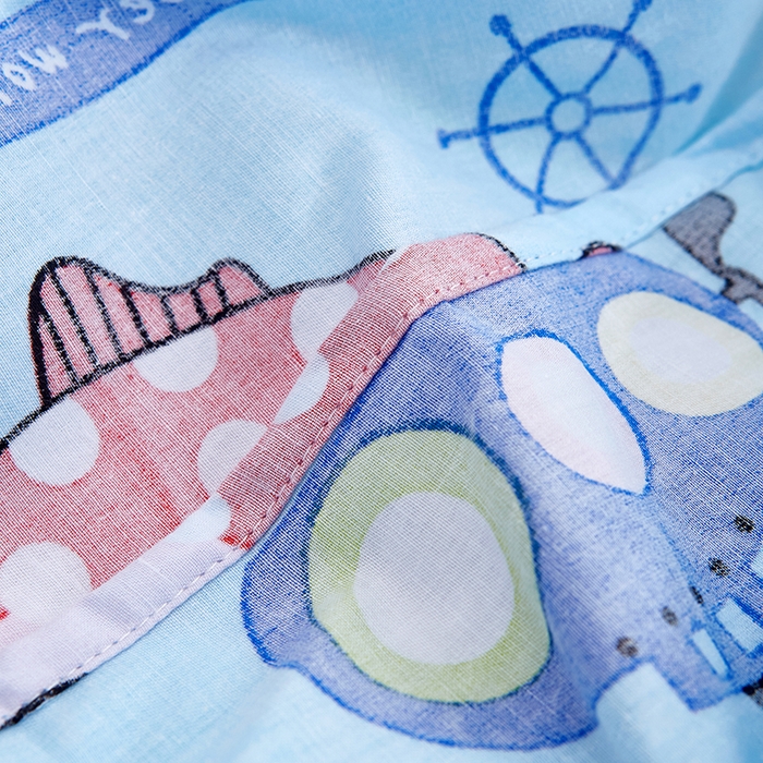 91家纺网 家纺一手货源 找家纺 恩泽 2024新款ins风全棉单品床笠 海底世界