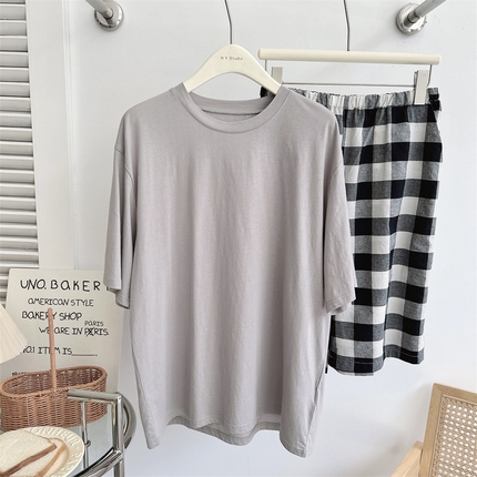 91家纺网 家纺一手货源 找家纺 （总）纽约生活 2024新款夏季慵懒风可外穿莫代尔男款家居服 