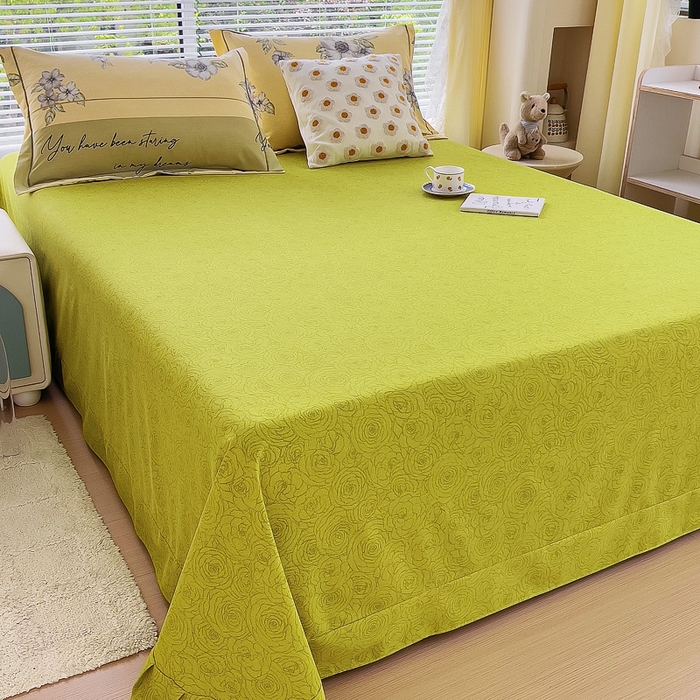 91家纺网 家纺一手货源 找家纺 优品阁 2024新款亲肤舒适全棉磨毛单床单 瑞丽